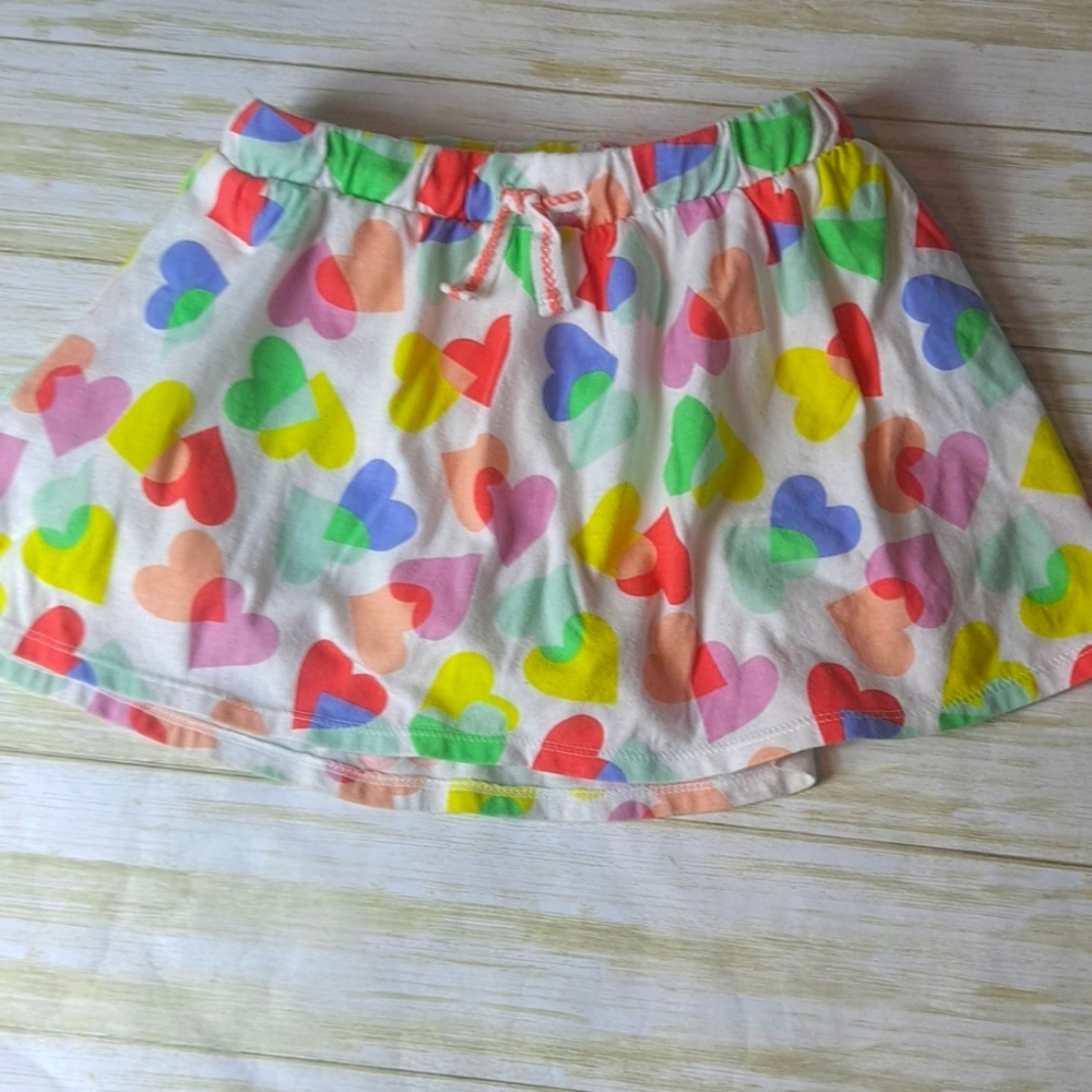 Cat And Jack Multi Color Skirt With Buikt In Shorts